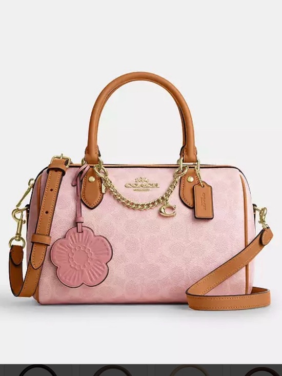 Rowan Satchel Bag In Signature Canvas With Charms - Picture 9 of 12